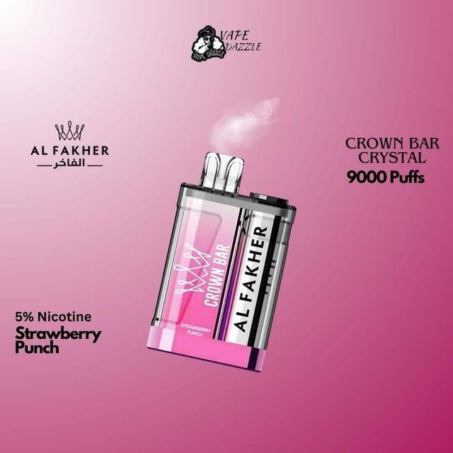 al fakher Crown Bar Crystal strawberry punch