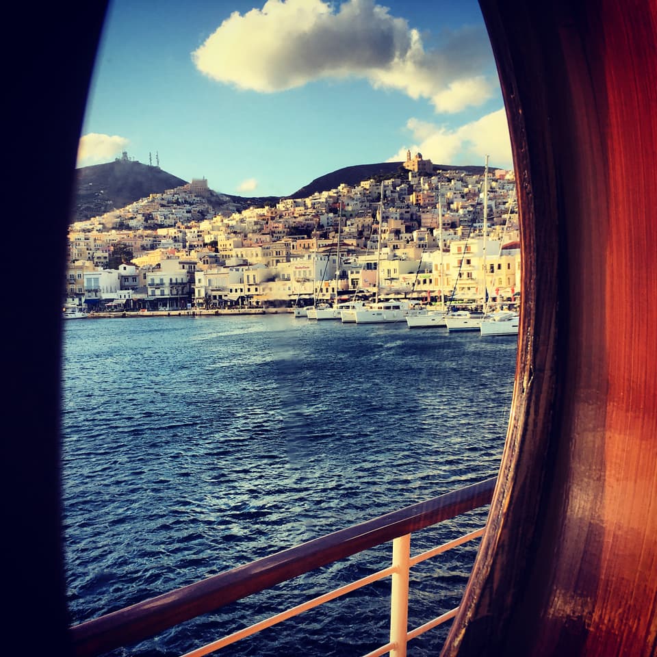 Small Ship Sailing in Greece: Exploring Áno Sýros and Nearby Islands