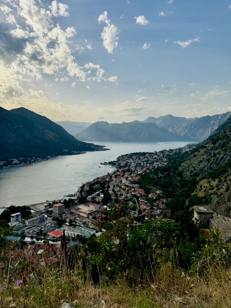 The view of Kotor Bay up the hike!