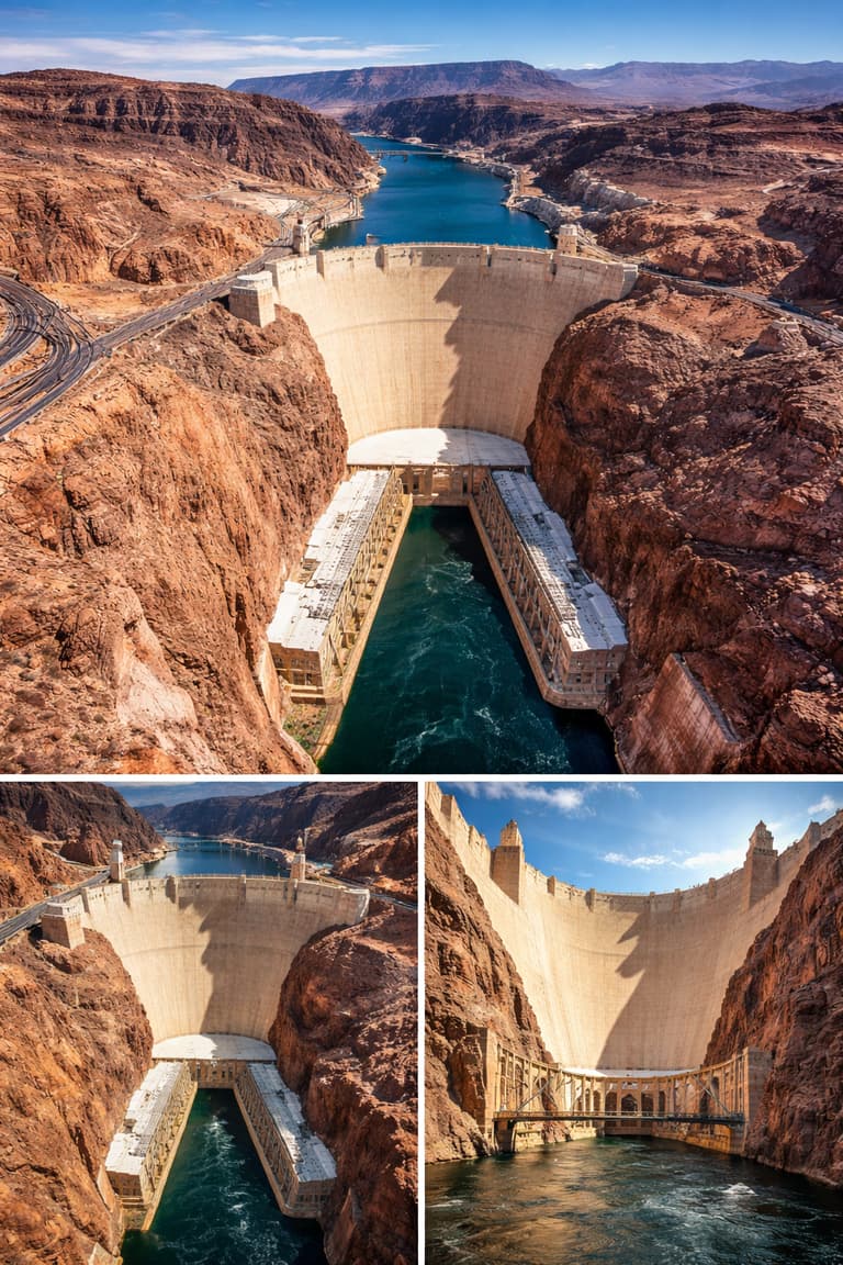 Hoover Dam: From Above - On Top - And Below