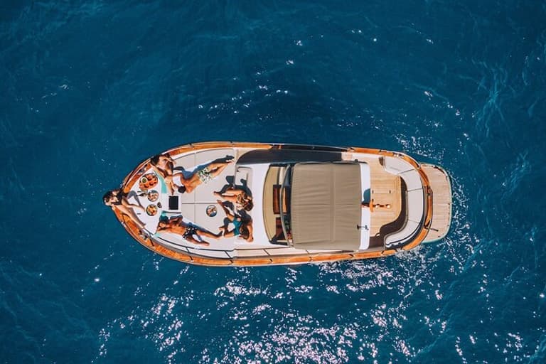 Costa Smeralda Boat Tour by Hybrid Boat with Swim Stops &Aperitif