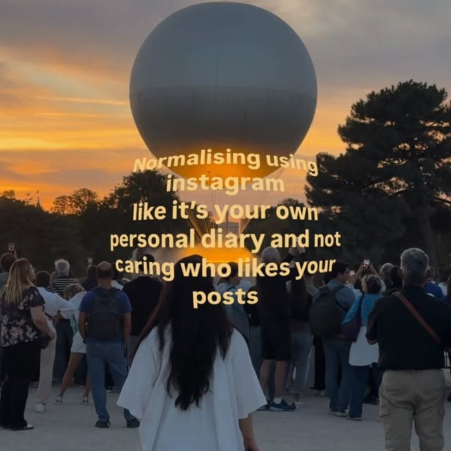normalize posting on ig just to document your life 🫶🏼🩵

not everything needs 