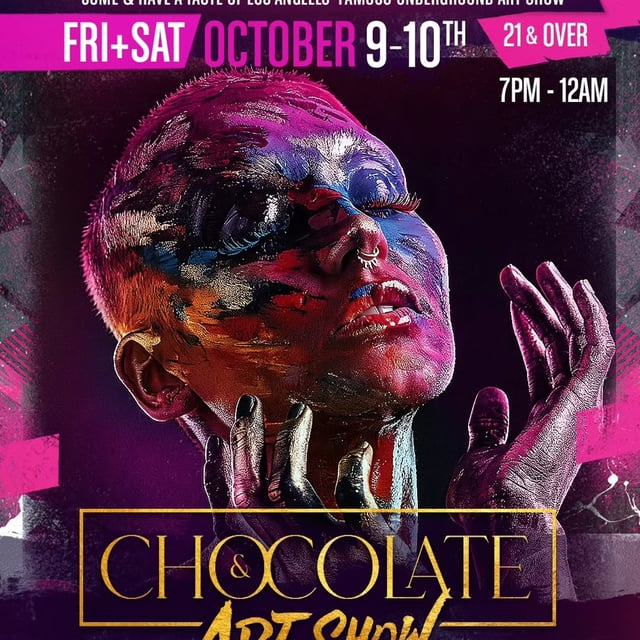 LA peeps. Hope to see you all at the @chocolateandartshow happening at MICA Stud