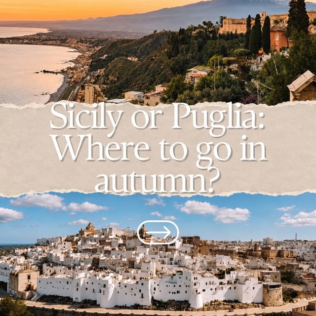 Sicily or Puglia for an autumn trip? 🇮🇹

Both are incredible, but they work be