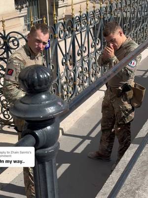 Replying to @Zhain Saints just a casual smoke break at the louvre on a monday 🚬