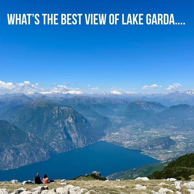One of the nicest hikes with beautiful views of Lake Garda and the mountains bey