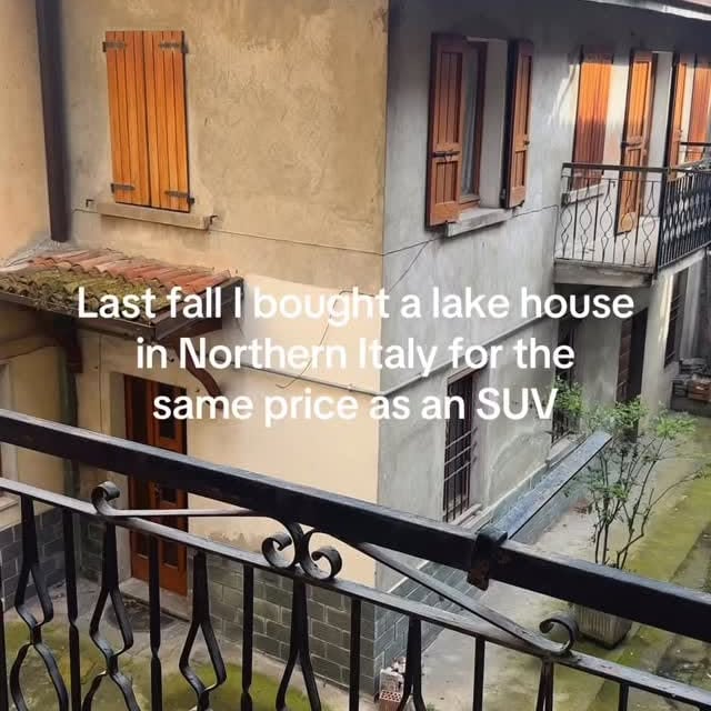 last year we bought an old apartment in northern italy and turned it into our ne