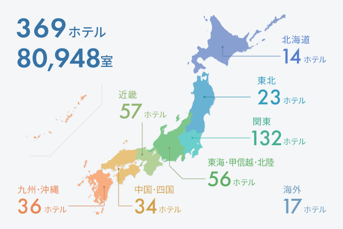 全国ネットワークの基地ホテル