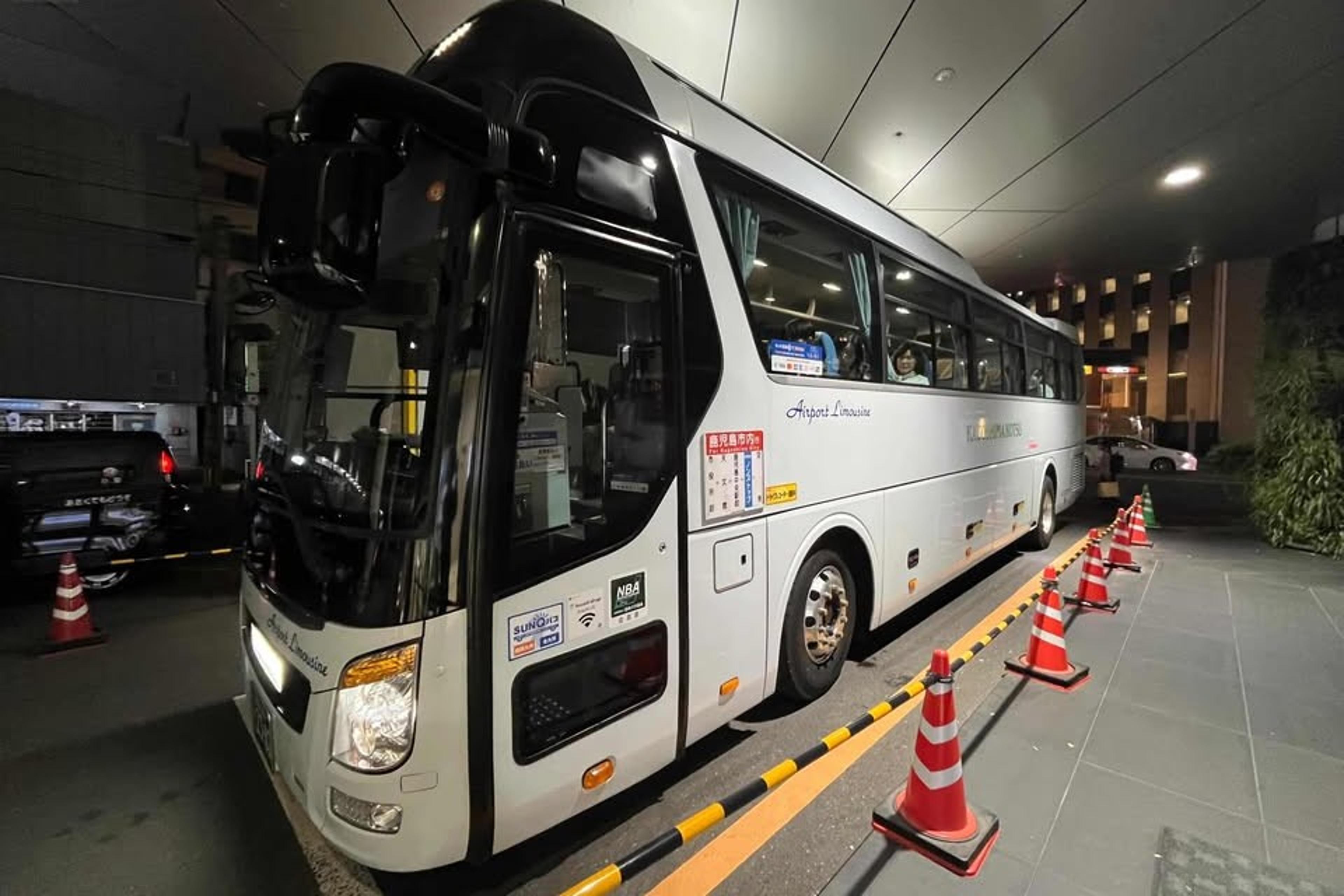 空港バス乗り場が、すぐそこ！