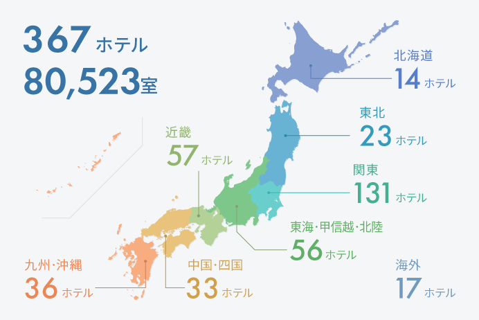 全国ネットワークの基地ホテル