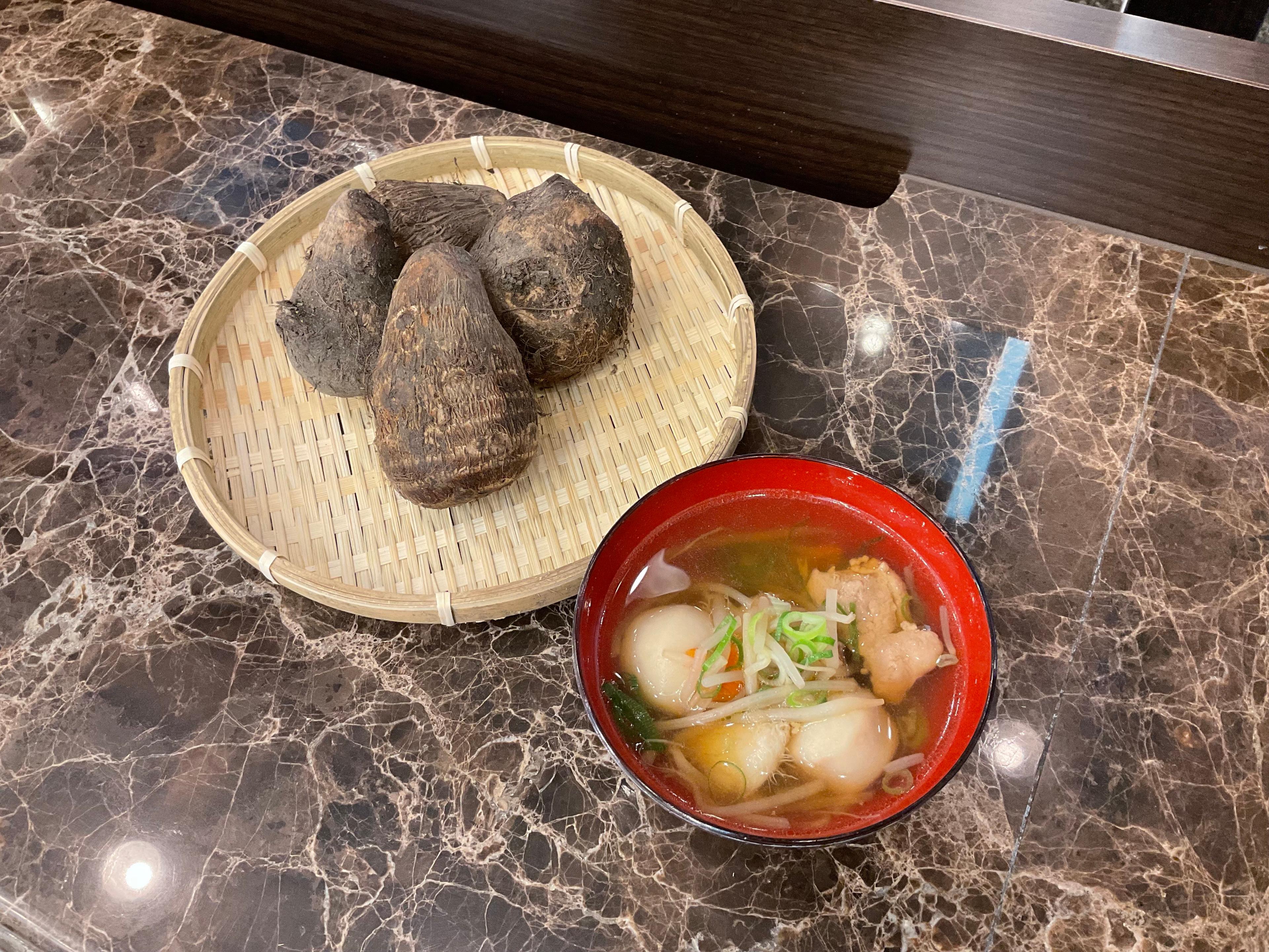 新居(にい）の芋炊きを朝食で！