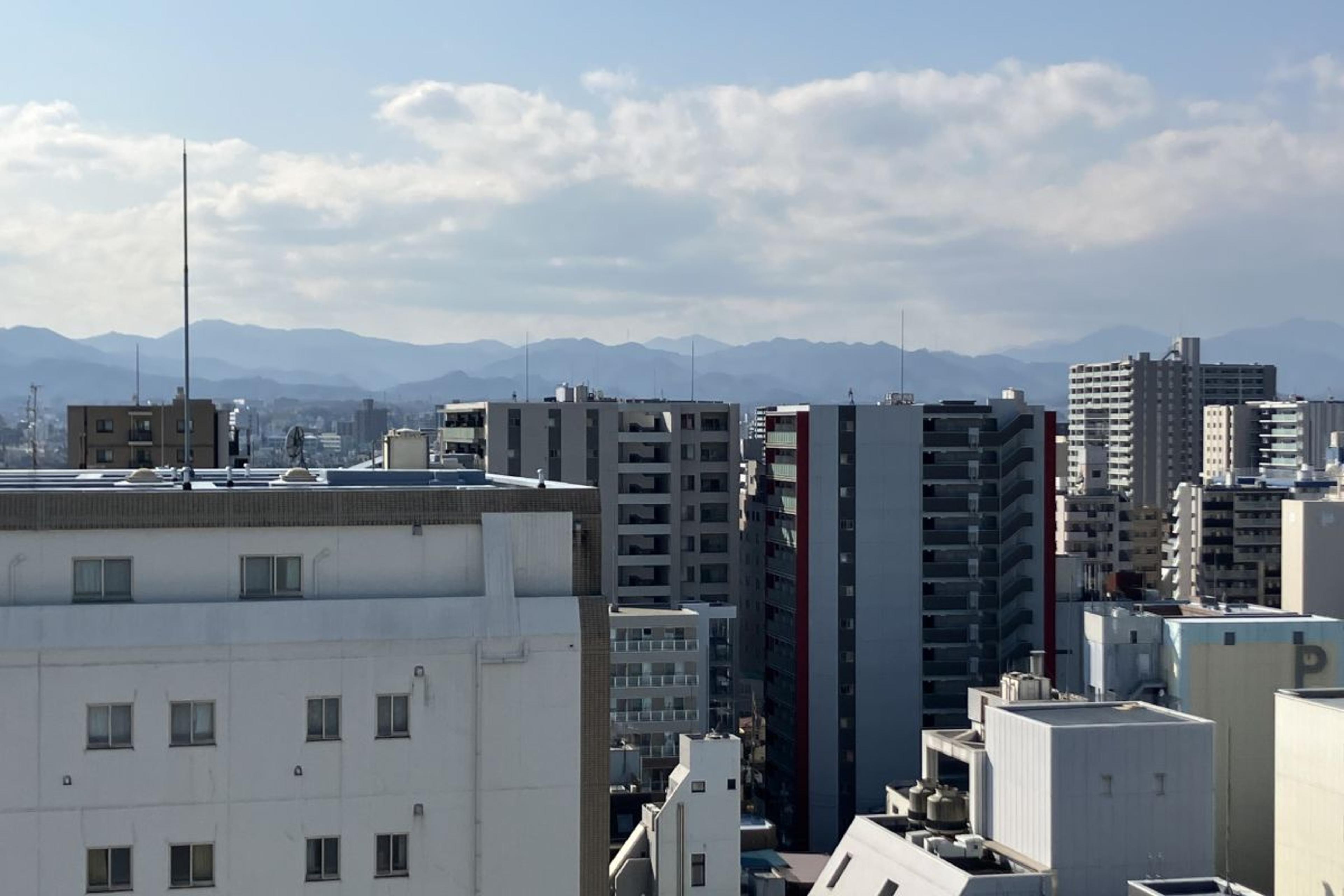 客室からのシティービューや山々の眺望