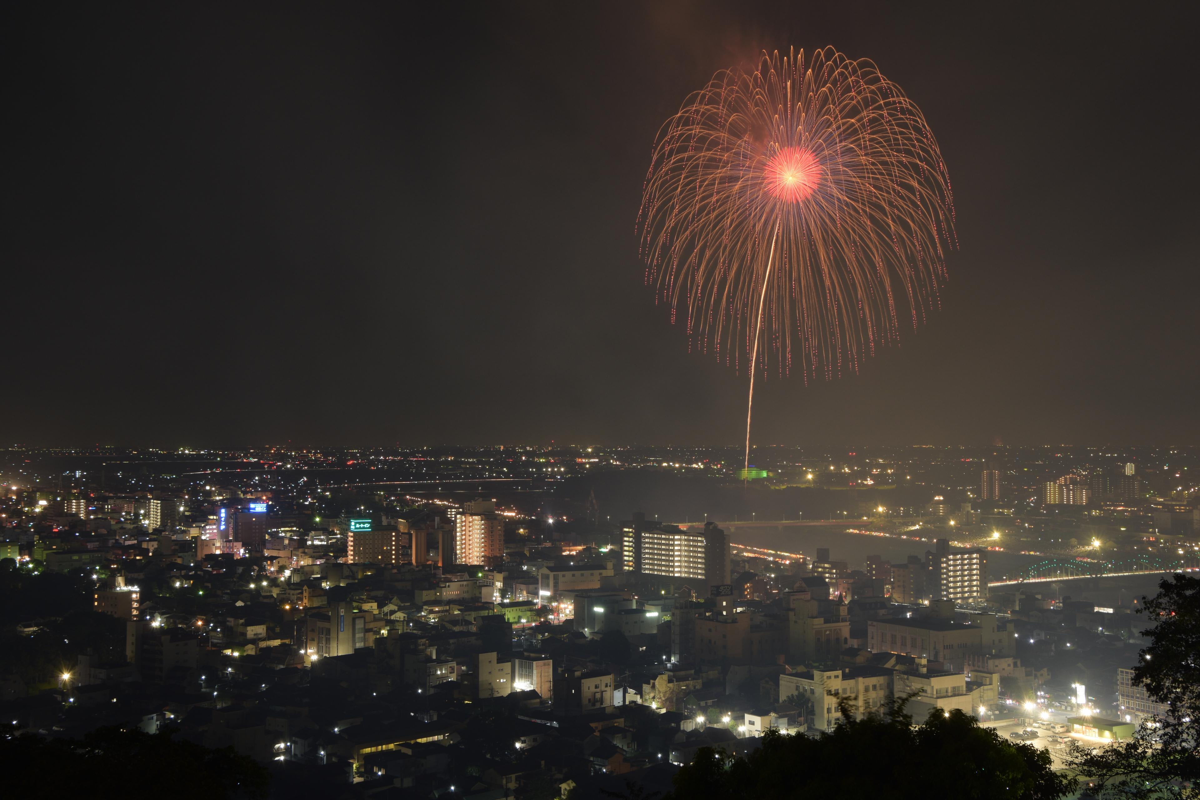 大輪の花火！足利花火大会まで徒歩５分！