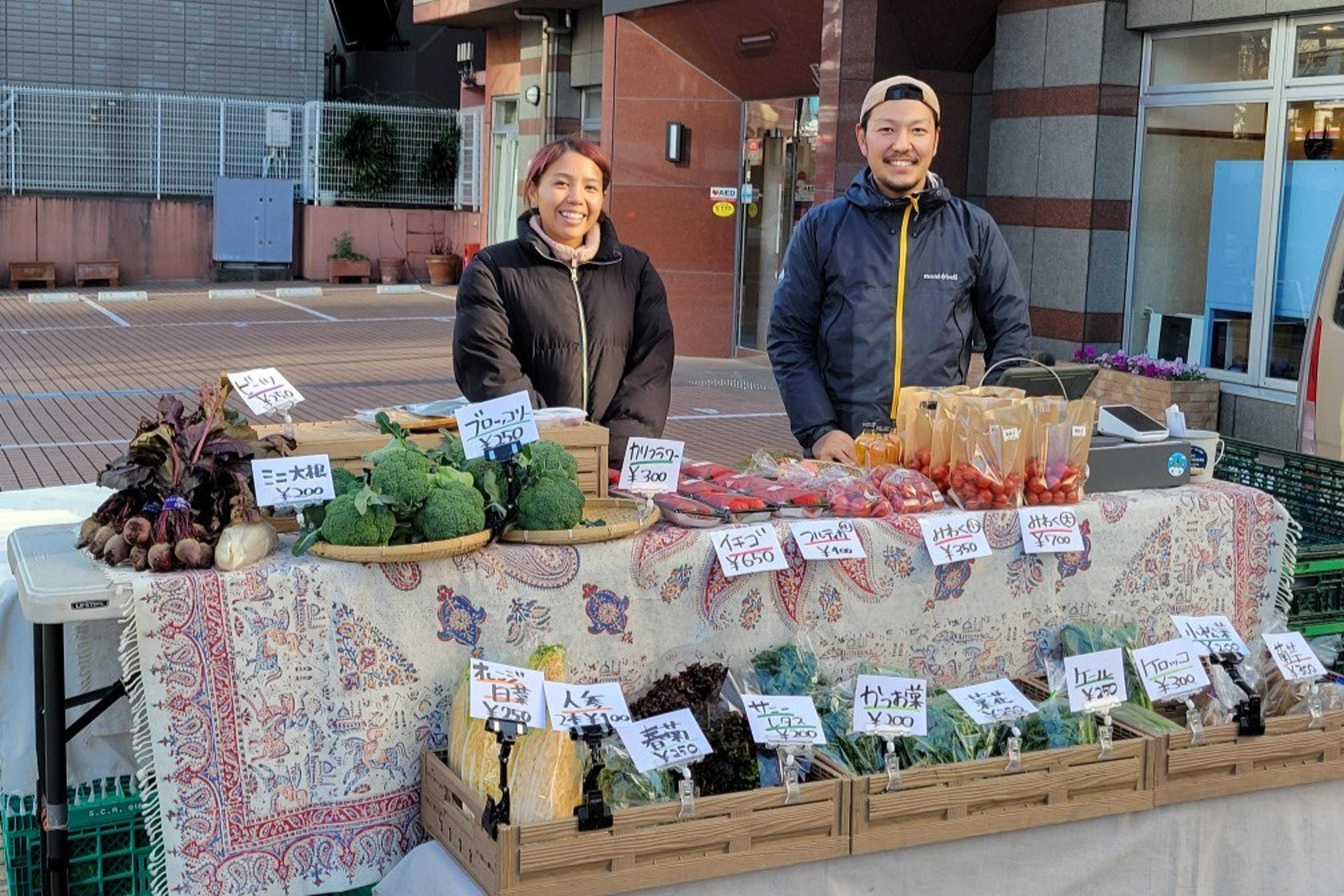 朝採れ湘南野菜マルシェ開催