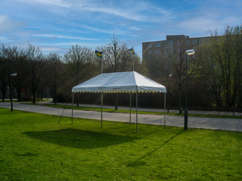 Detta partytält kan du hyra av Rent a Tent Göteborg
