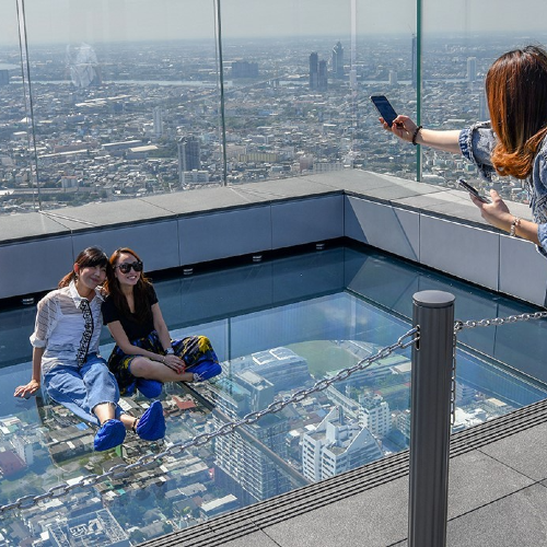 Mahanakhon SkyWalk Daytime with Private Transfer