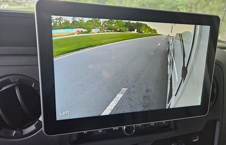 the camera will be active while using a turn signal.