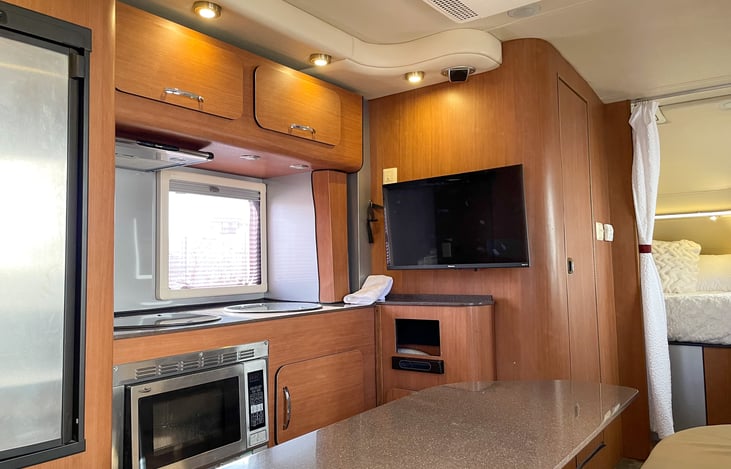 Living Room TV with full surround sound audio hookups.