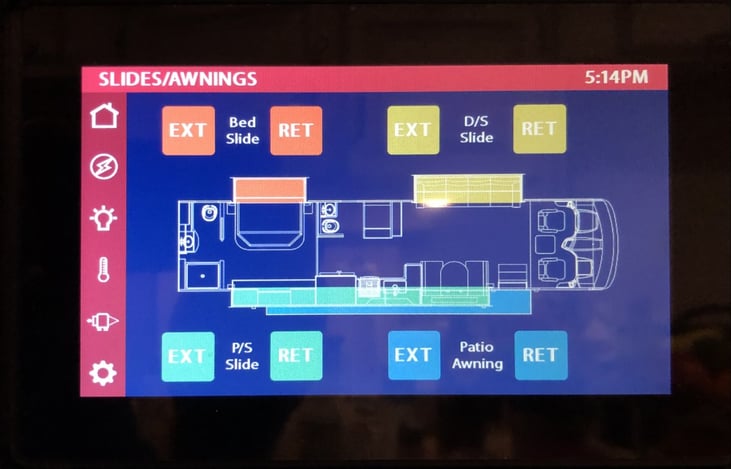 Touch-pad electronic control center.