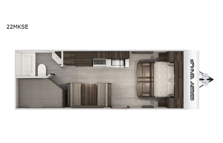 Representative floor plan provided by a trusted RVshare partner.