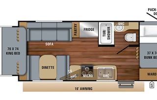 2016 Jayco - Jay Feather Floorplan: X213