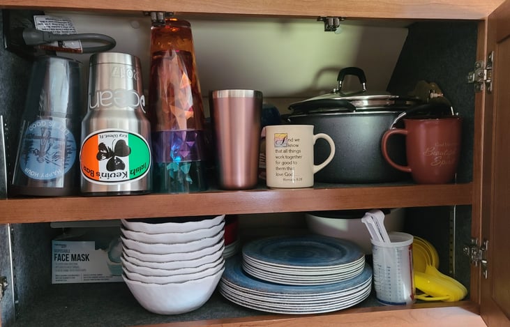 Lots of dishes.