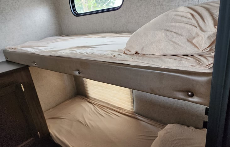 Right top and bottom bunk