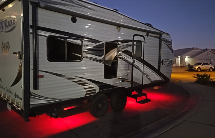 LED lights help you find camp quickly at night.