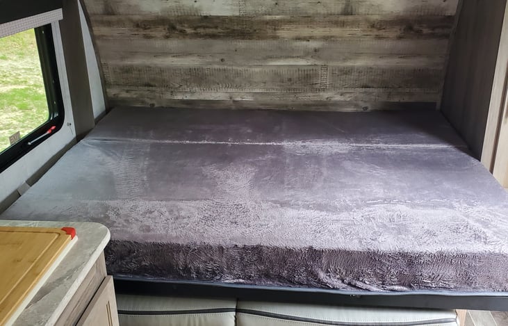 Murphy bed over sofa