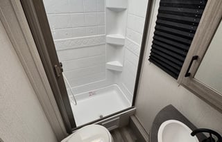 Keystone Passport Sleeps 8 comfortably.