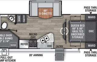 2022 Coachmen RV Freedom Express Ultra Lite 257BHS