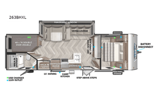 2022 Forest River RV Salem Cruise Lite 263BHXL