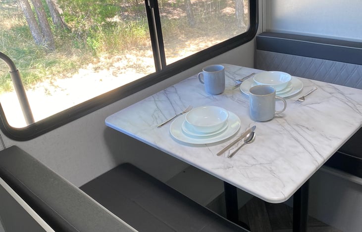 Dining that can be made into a bed