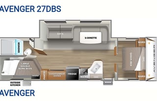 Delivery Available on our 2021 PrimeTime RV Avenger 27DBS