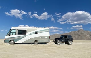 Modern and elegant Fun Bus with driver