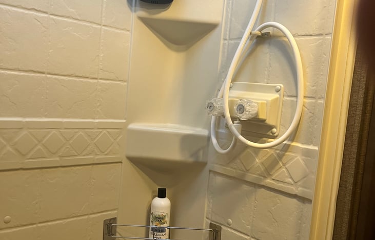 Bathroom shower area