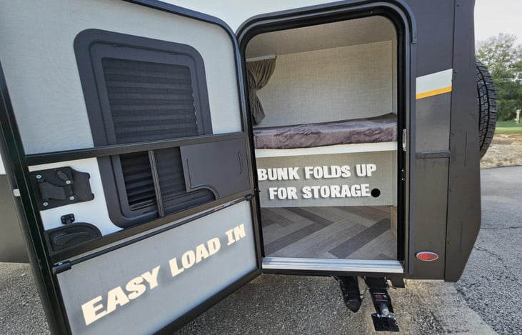 We love the load in door. Makes for a super easy load out!