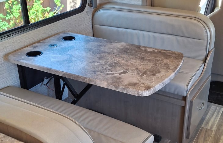 Table turns to a bed