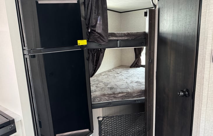 Each bunkbed is rated to hold 600 lbs