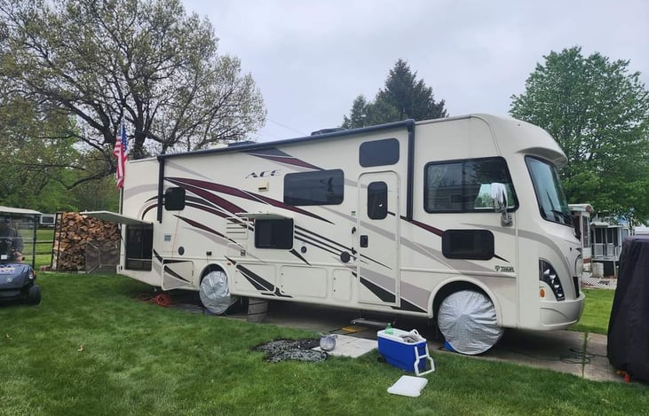 Plenty of storage on both sides under carriage.