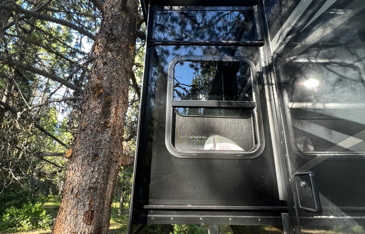 This trip to the Tetons was so fun. Looking out of the master bedroom had us feeling like we were sleeping in the trees!