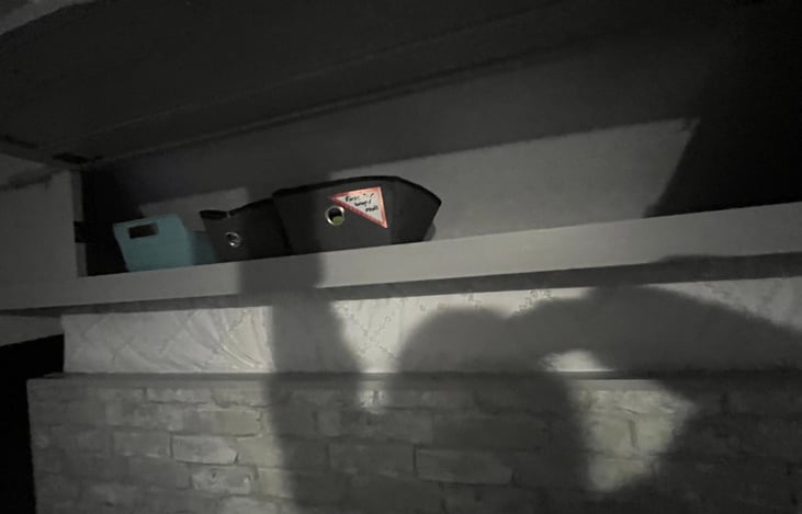 storage above murphey bed/couch