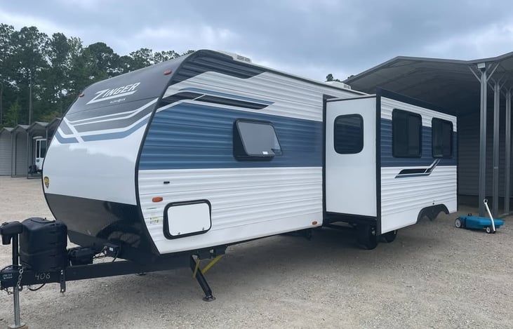 Driver's side of camper