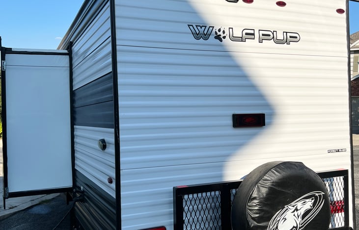 Cargo rack for carrying additional items.