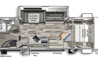 Large Bunkhouse RV Rental in the Black Hills