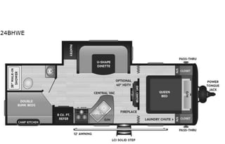 2021 Keystone RV Hideout 24BHWE