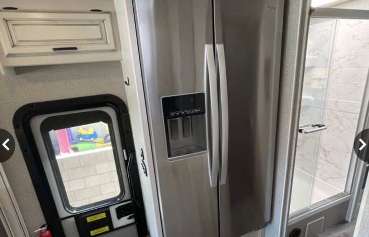 RV - residential size fridge