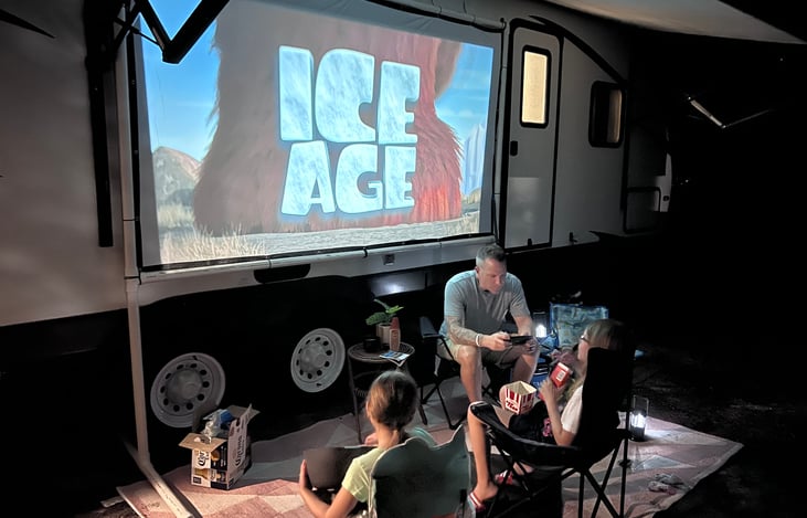 outdoor movie screen