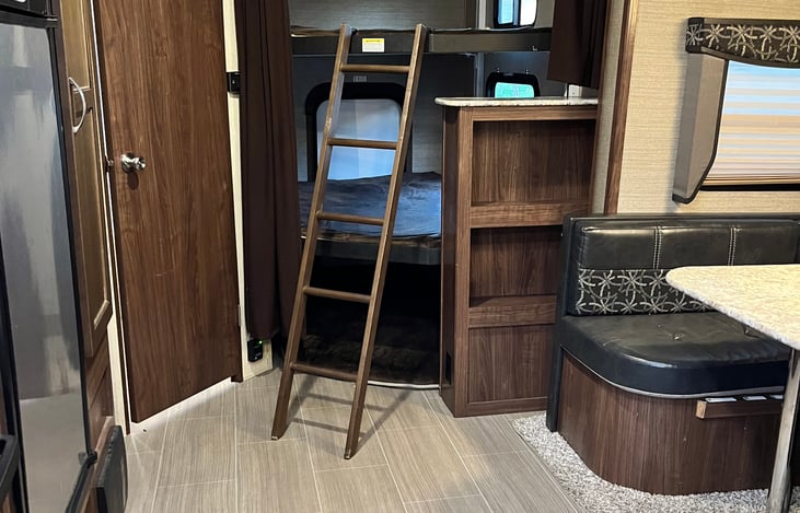 Triple Bunk Beds. Total weight capacity for top two is 300 lbs.