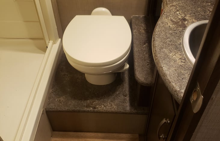 Toilet/sink area